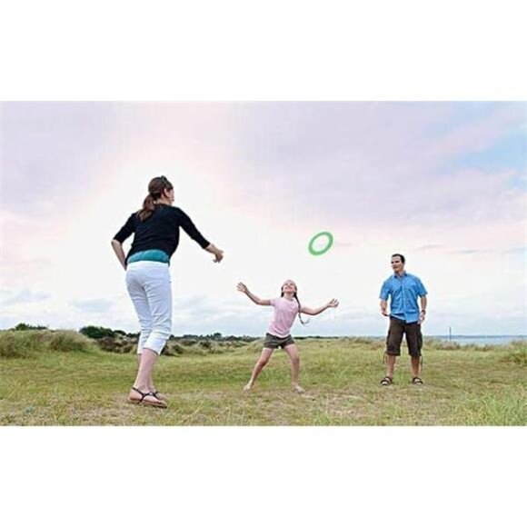 10 Inch Flying Disc, Flying Plastic Ring with Assorted Colors, Outdoor Beach Toy - Picture 3 of 6